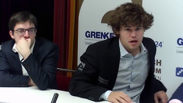 Interview With GMs Magnus Carlsen And Maxime Vachier Lagrave   GRENKE Chess Classic 2017 Round 7