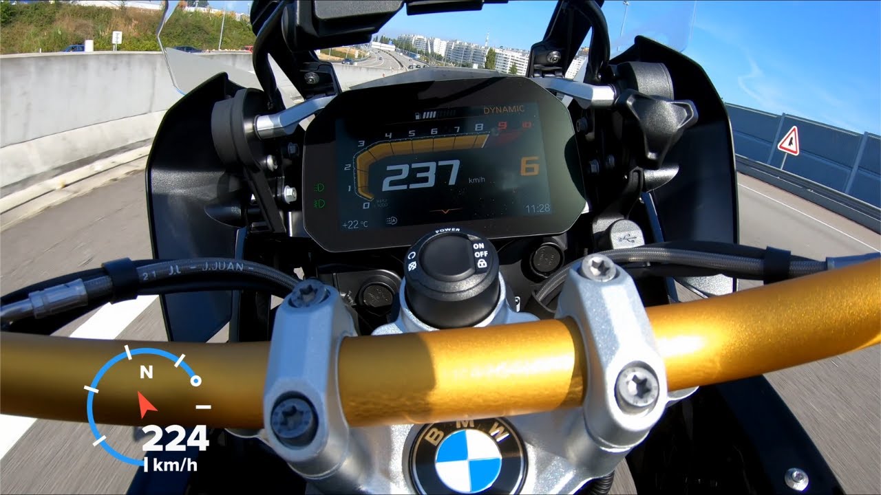 BMW R1250gs Top speed - @MotoTopSpeed - YouTube