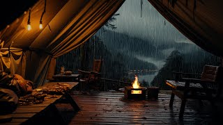 Rain Cozy Camping | Lose Yourself In Sound Of Rain On The Tent | Sounds For Sleeping, Relax & Study