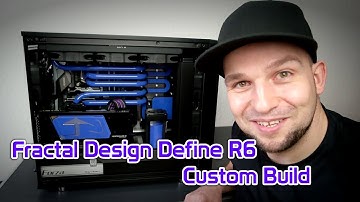 Fractal Design Define R6 build with custom distribution plate #Teamheatkiller