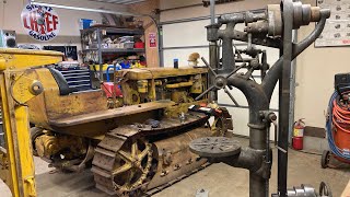 Giant Vintage Canedy-Otto No.36 Camel-Back Drill Press Making Holes for #5J1113's Track Press!