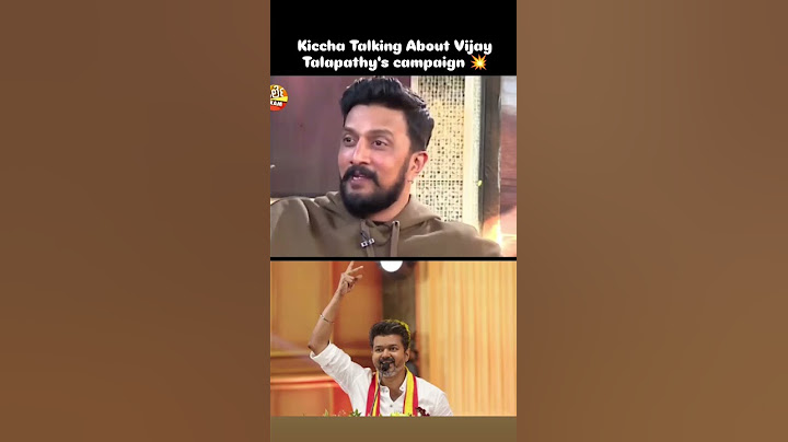 KICCHA SUDEEP OPENS UP ABOUT THALAPATHI VIJAY🎤