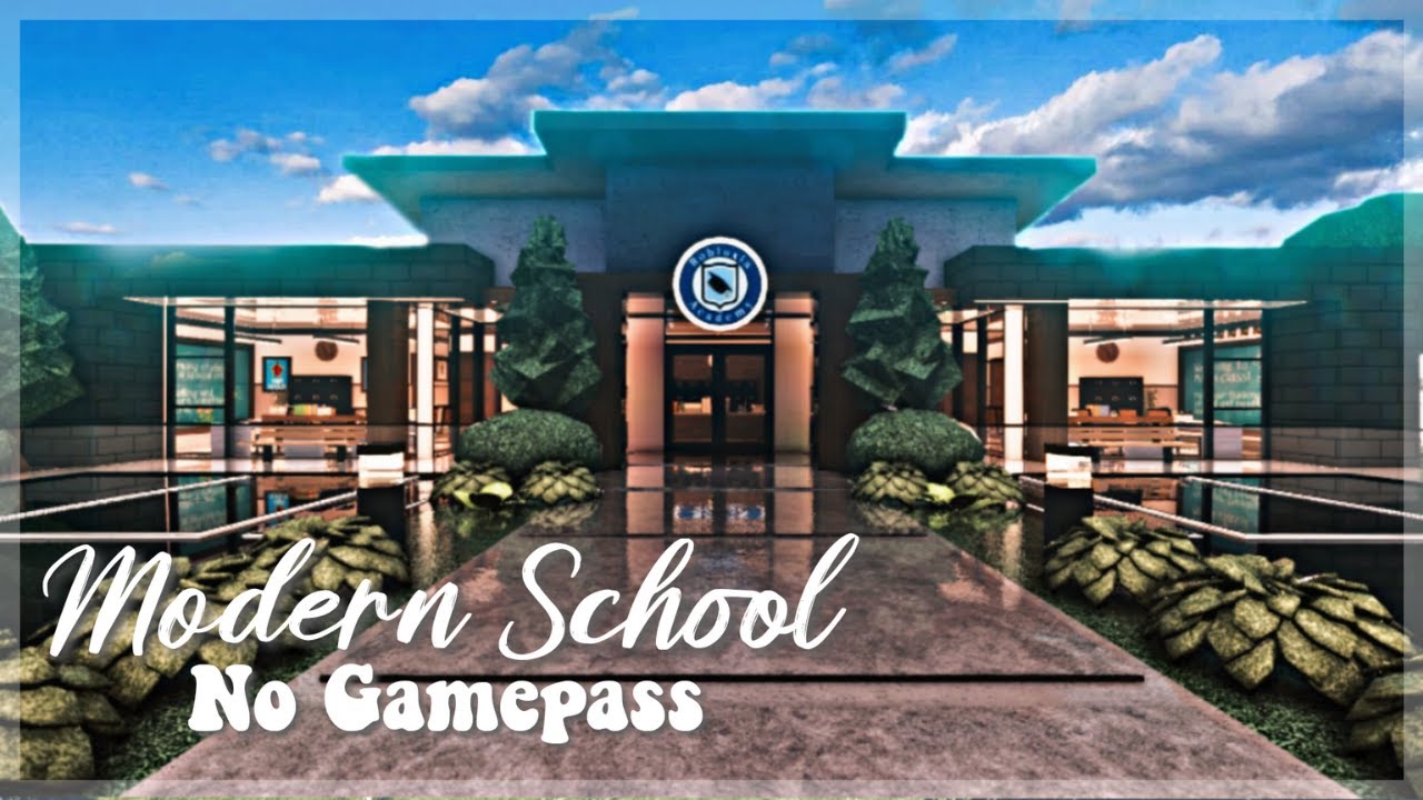 Roblox Bloxburg No Gamepass Modern School with Dormitory Part 1