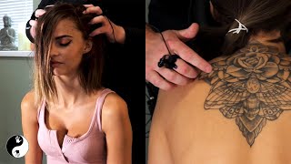 #asmr #tracing #shiatsushane we start with some lovely head and scalp
massage before do light touch tattoo tracing on her back to send you
tingly ...