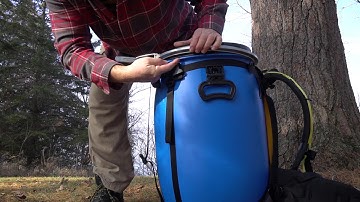 Canoe Barrel Pack - Properly Opening And Closing the Lid