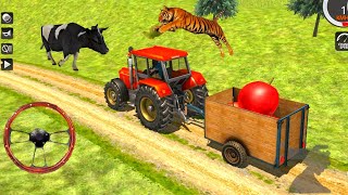 Real Tractor Trolley Cargo Farming Simulato – Brand New Tractor Games - Android Gameplay #1