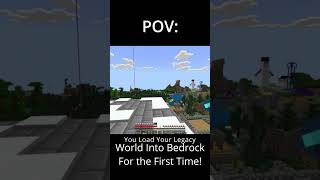 This Is What Bedrock Does to Old Worlds #minecraft #shorts #insane