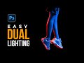 Dual Lighting Effect in Photoshop | Photoshop Tutorial (Easy)