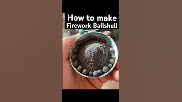 How to make ballshell firework homemade with huge burst #fireworks #pyro #pyrotechnics #howtomake