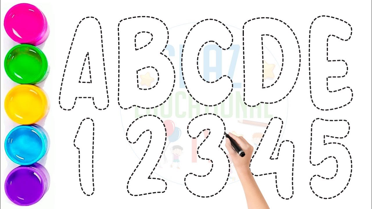 Write Abcde Learn to Write Your ABCDE! and count to 5 - Tracing & Coloring - YouTube