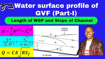 PART-1 Examples on Gradually Varied flow , Water surface Profile and Types of GVF profiles