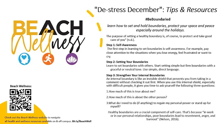 Beach Well Wednesday, De-stress December Presented...