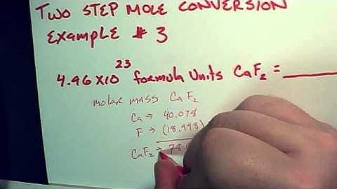 Two Step Mole Conversion Example #3