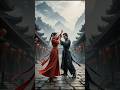 Wuxia Duel of Honor – Red vs Black in the Misty Temple #kungfumaster #kungfu #shorts #wuxia