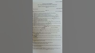 2nd sem computer question paper #ou #degree #questionpaper #computer #1st #osmaniauniversity