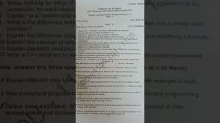 2nd sem computer question paper #ou #degree #questionpaper #computer #1st #osmaniauniversity
