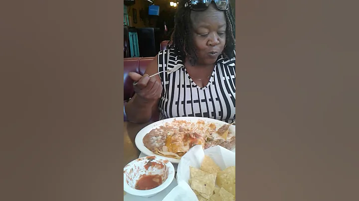 Eating a good Mexican lunch