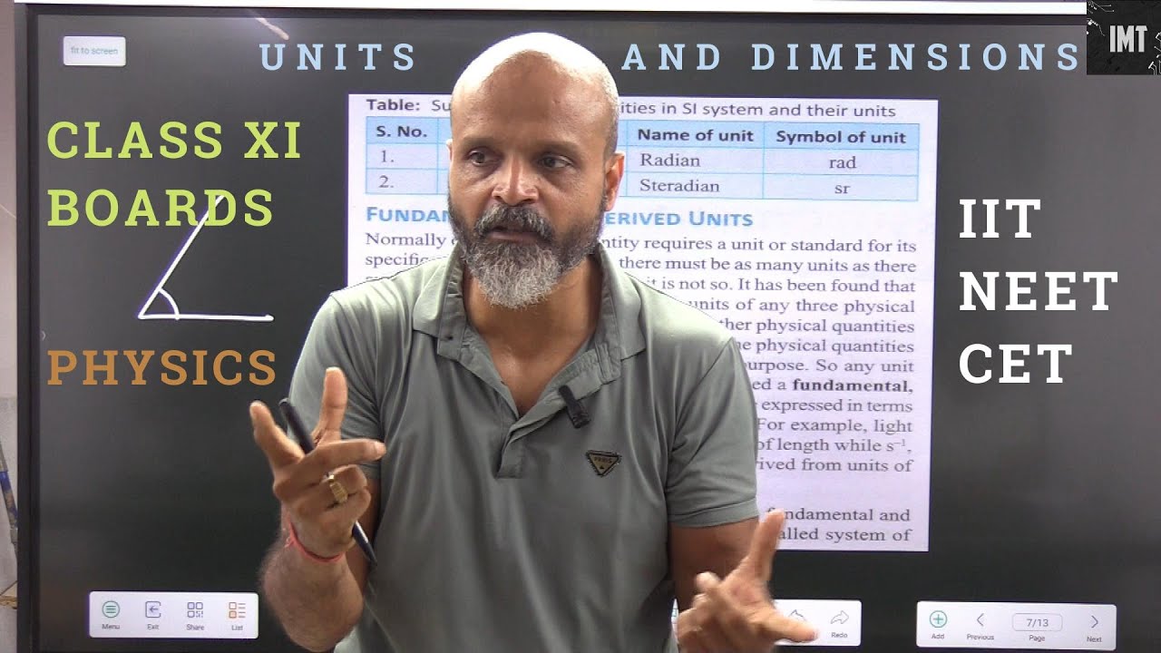 Dsx R Physics Units and Dimensions Part 3|| Class XI Physics for Boards|| IIT | NEET ...