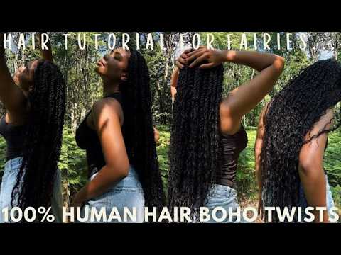 Boho Twists In The Forest | Best Quality 100% Human Hair! Ft QVR Hair X Wynne Jean #qvrhair #hair
