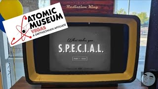 SPECIAL video display at the Atomic Museum Fallout Exhibit