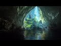 Asmr  ambience calming underground lake and mysterious sightgentle water sound