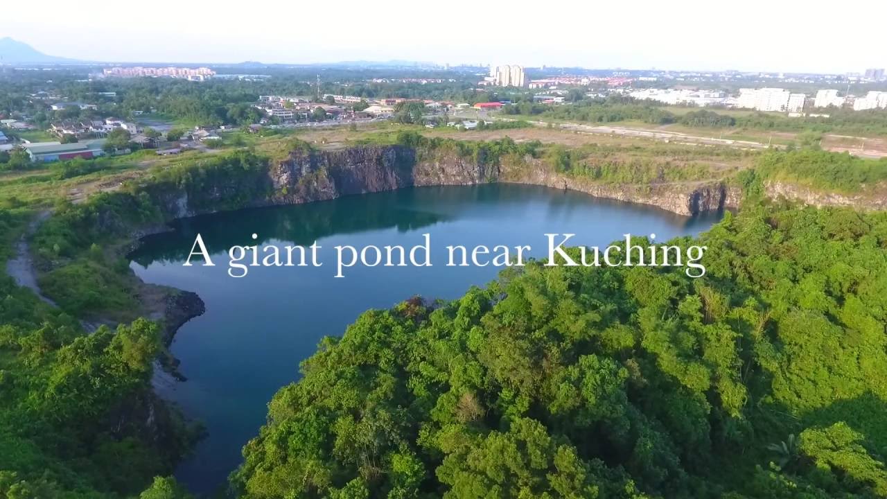 Giant pond near Kuching, Batu Kawa YouTube