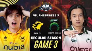 [GAME 3] ONIC PH vs SMART OMEGA MPL PH S17 REGULAR SEASON | ONIC vs OMEGA