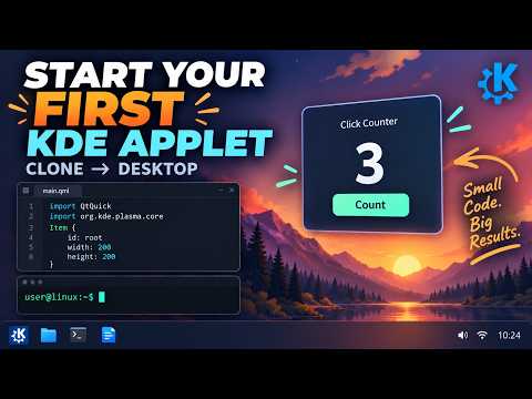 Build Your First KDE Plasma 6 Widget — From Clone to Desktop