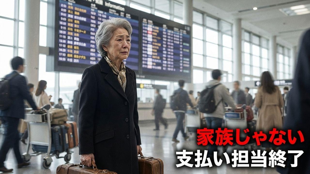 「母さんは支払い担当」空港で捨てられた私→全援助を停止して姿を消した結果【スカッと】