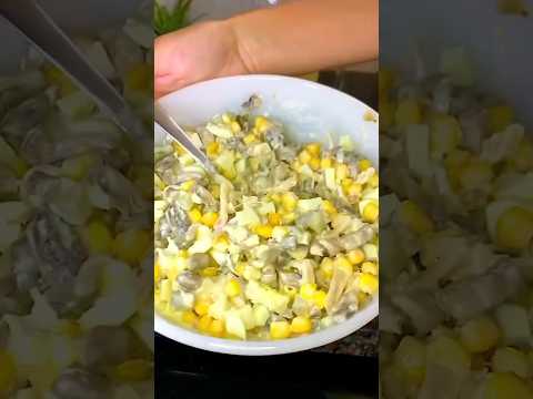 салат вкусный лёгкий салатик на каждый день #shorts #рецепты #салат