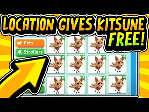 Secret Location Gives Free Kitsune Pets In Adopt Me Free Legendary Kitsune Pet July 2020 Roblox Youtube - kitsune adopt me in 2020 kitsune adoption roblox pictures