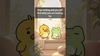 "Stop seeking and you will find what you are loo..." by Papaji | DuckyHeals #Shorts