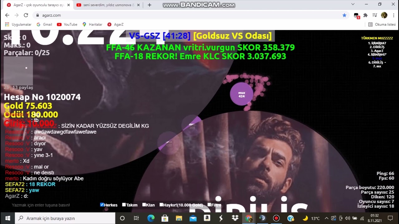 #AGARZ Raman47 Sekvo73 vs Muz Diriliş65 Ödül  800k