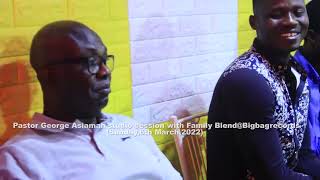 Pastor George Asiamah studio session with Family blend@BigBagRecords