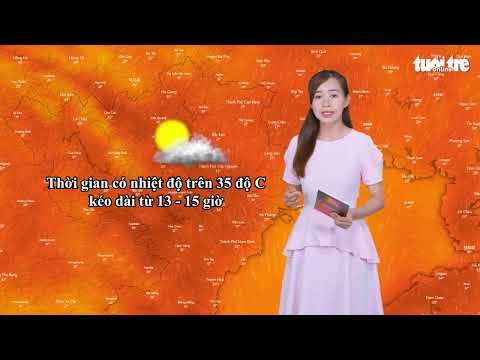 Video Dự báo thời tiết 25-4: Nắng nóng, oi bức ở khắp nơi... - youtube