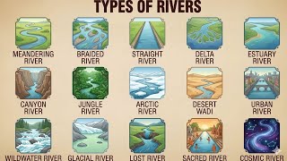 15 Amazing Types of Rivers 🏞️ You Should Know#Rivers#TypesOfRivers#Nature#Geography#shortsfeed 
