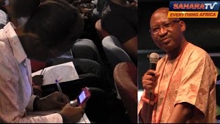 Patrick Obahiagbon At UNILAG - Students Attend With Mobile Dictionaries, Pens And Papers
