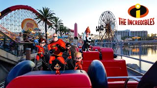 2024 Incredicoaster Ride Disney California Adventure 4K Pov
