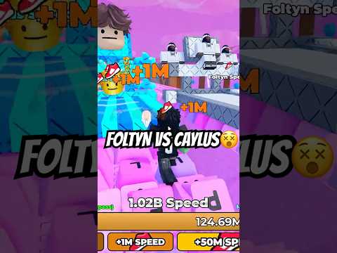Foltyn Vs Caylus🤯 +1 Speed Keyboard Escape #roblox