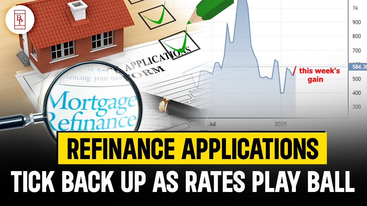 Refinance Applications Tick Back Up as Rates Play Ball - YouTube
