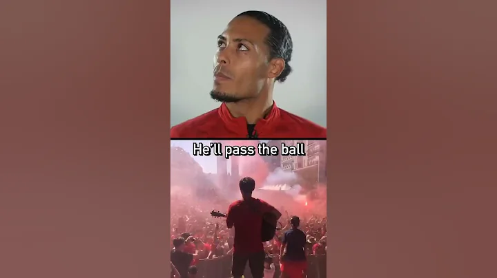 Virgil van Dijk reacts to Jamie Webster and 50,000 Liverpool fans singing his song in Madrid ♥️
