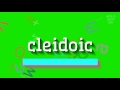 How to say "cleidoic"! (High Quality Voices)