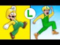 Super mario maker vs luigi parkour in real life