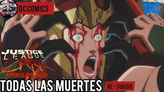 TODAS LAS MUERTES en Apokolips War (2020)