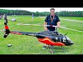 STUNNING !!! HUGE BELL-206 JETRANGER RC SCALE MODEL TURBINE HELICOPTER  / FLIGHT DEMONSTRATION !!!