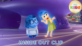 Joy and Sadness Reminisce on Riley's Memories | Inside Out | Disney Kids