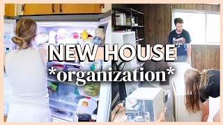 NEW HOUSE ORGANIZE & UNPACK | basement declutter & organization *cleaning motivation*