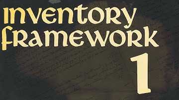 Inventory Framework Part 1 Inventory Manager - Unity Tutorial (Advanced)