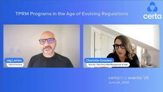 Information (Teaser) Third-Party Risk Mgmt. (TPRM) the Age of Evolving Regulations (w/ GSK's Charlotte Goodwin) Update