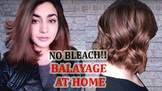 Black To Brown Hair  | NO BLEACH Balyage At Home | In Urdu/Hindi | GLOSSIPS
